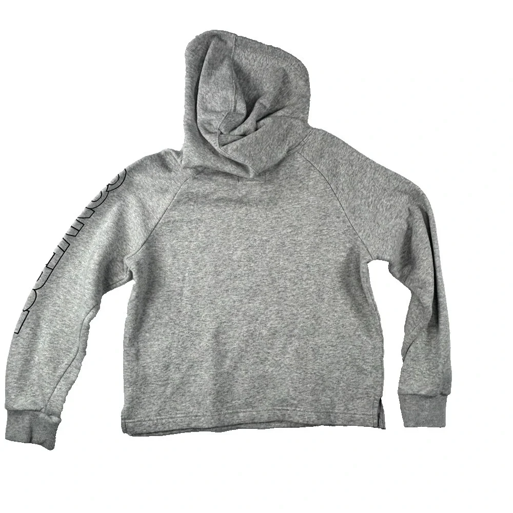 Converse All Star Hoodie Girls Sz M Gray Pullover Casual Logo Cozy Comfy Pacsun‎